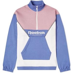 REEBOK RETRO HALF ZIP SWEAT LILAC SHADOW